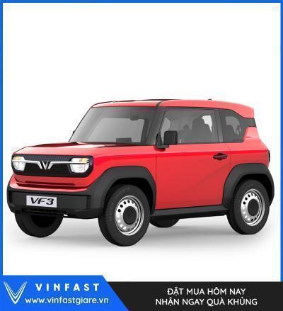 Vinfast VF3 Màu Đỏ Giá Lăn Bánh Thông Số Tính Năng