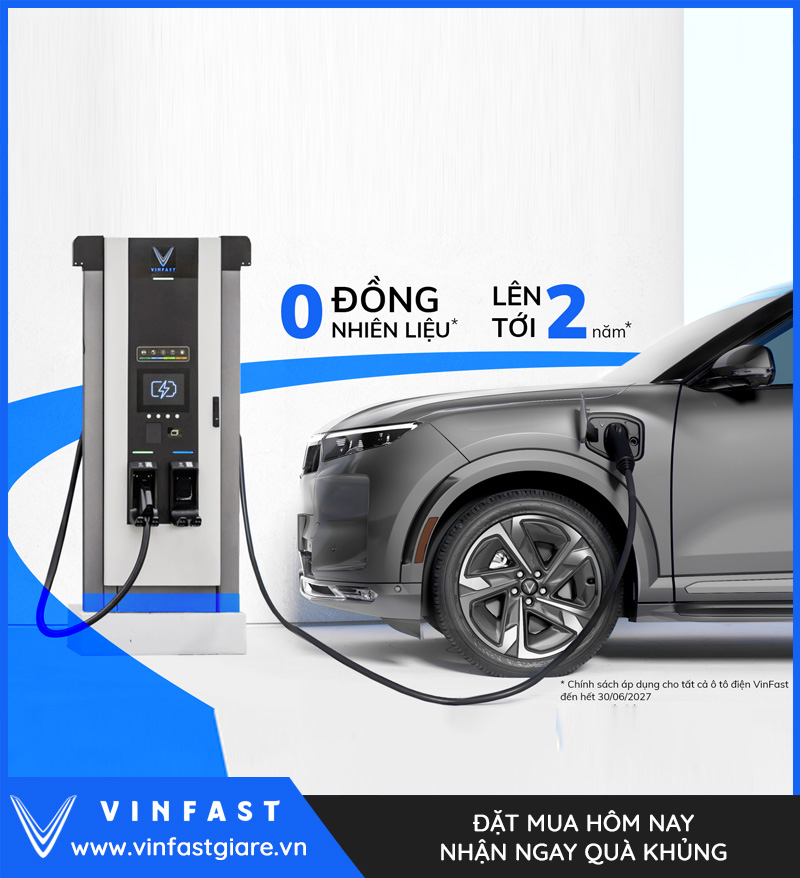 VinFast miễn phí dịch vụ sạc pin trong hơn 2 năm cho người dùng